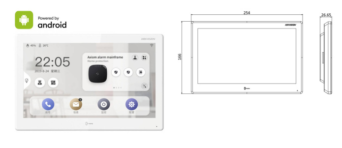 Hikvision monitor wideodomofonu IP WiFi DS-KH9510-WTE1